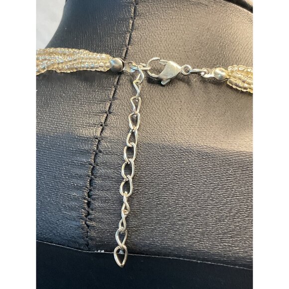 Multi-Strand Beaded Necklace Adjustable Length Lobster Clasp Elegant & Chic - Picture 5 of 5